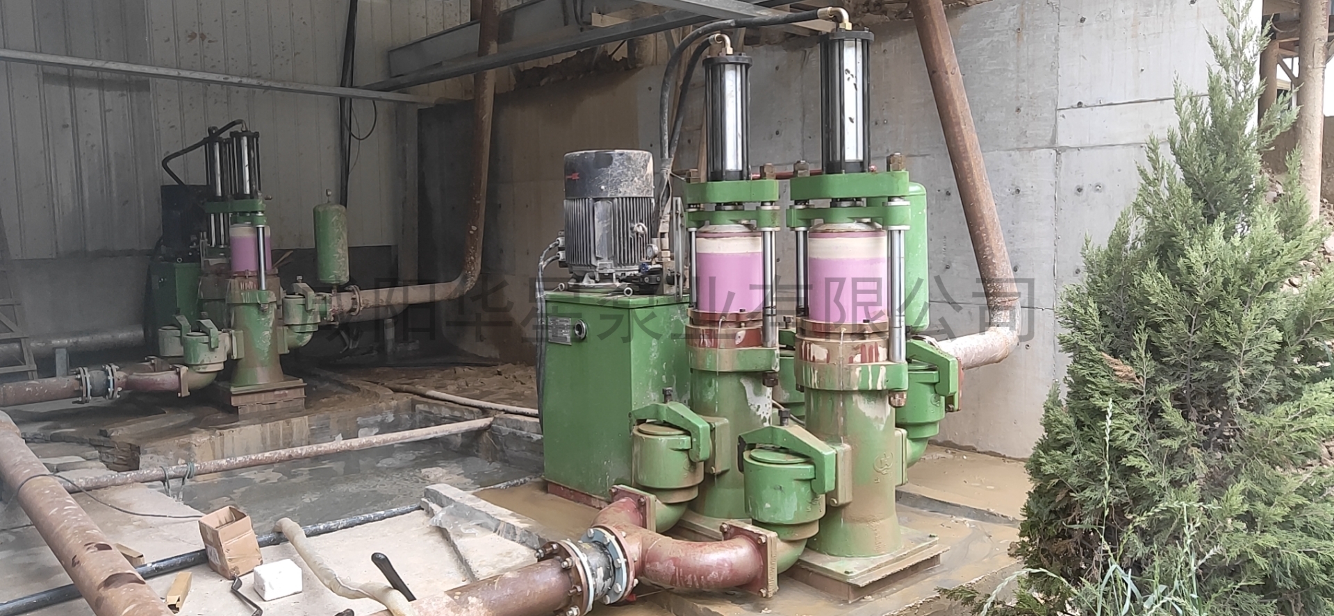 陶瓷柱(zhu)塞泵處(chu)理洗沙(sha)污水現(xian)場圖片(pian)